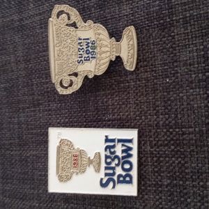 Rare 1986 Sugar Bowl lapel pins